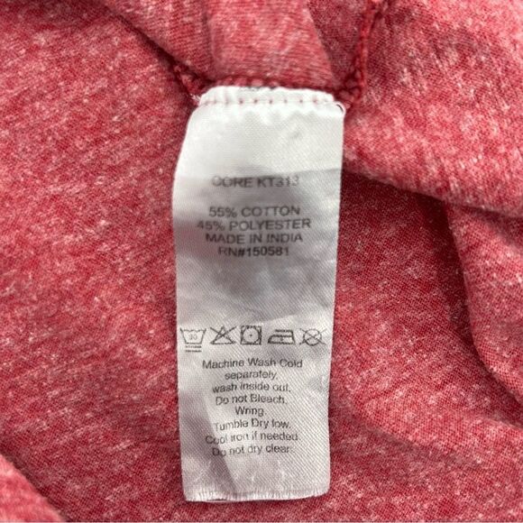 Flag and Anthem casual polo shirt in washed red size medium - Picture 5 of 5